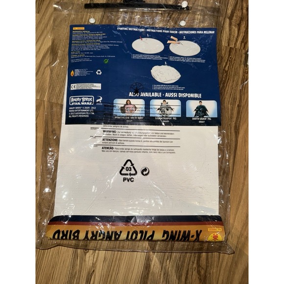 Angry Birds Star Halloween Costume Boys Youth One Size Stain Rubies Y2K 2009 - Picture 3 of 5